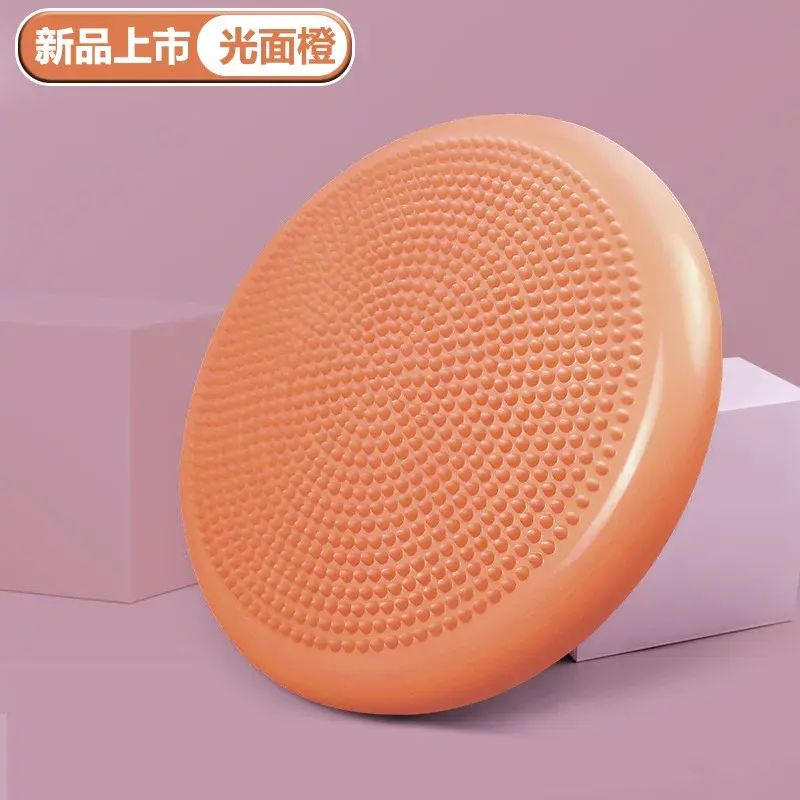 充氣平衡墊核心訓練多功能氣墊粉底盤腳踝鍛鍊體感墊圓形按摩運動