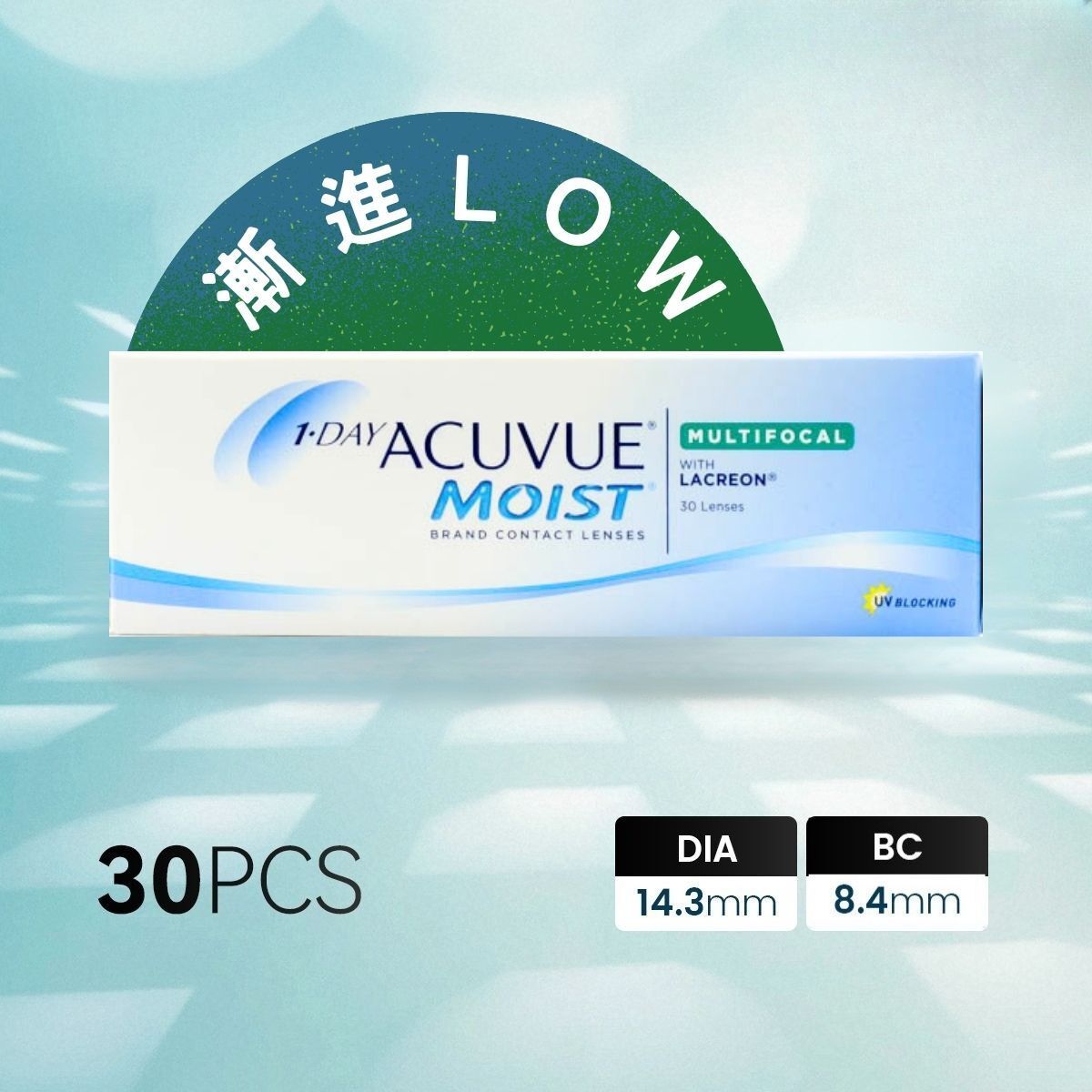 (Low) One Day ACUVUE Moist 漸進每日即棄隱形眼鏡 (度數 -4.75) [平行進口]