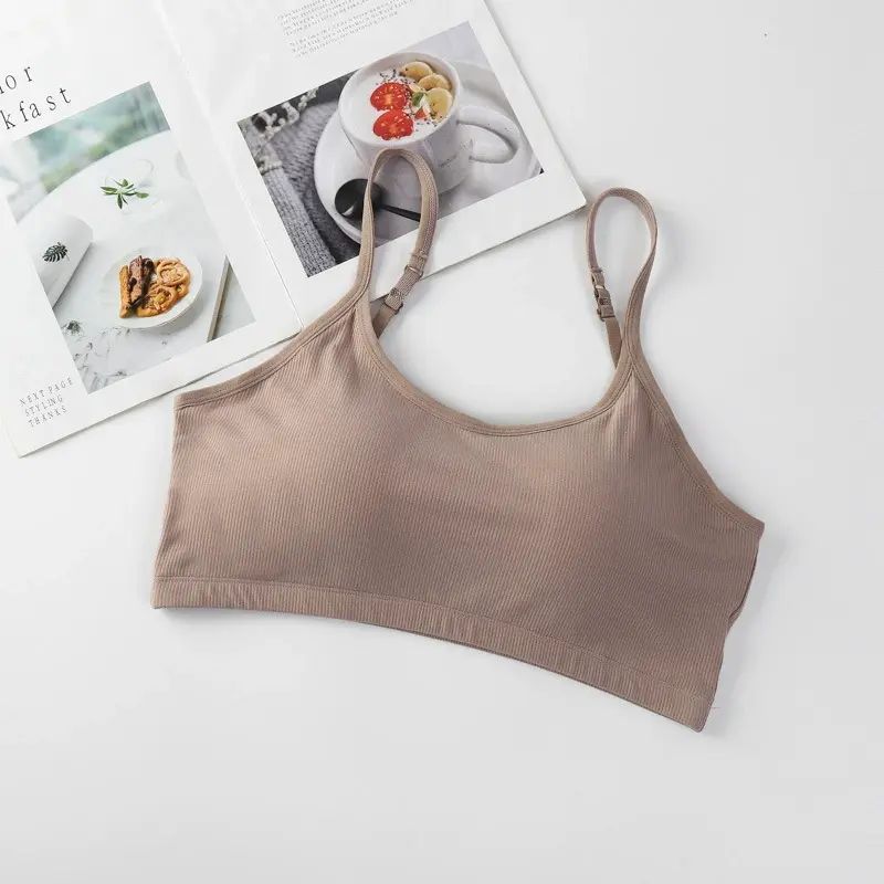 一体式固定乳胶垫加肥加大美背防走光裹胸可调节肩带螺纹女士内衣