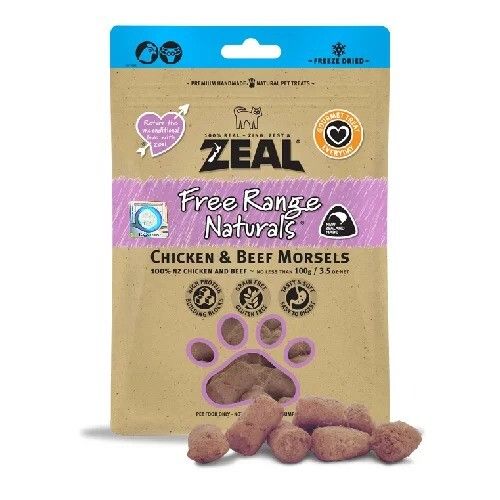 紐西蘭 冷凍脫水雞肉 & 牛肉配方 100g (015) 新舊包裝隨機發貨 Exp.Date Oct/2027
