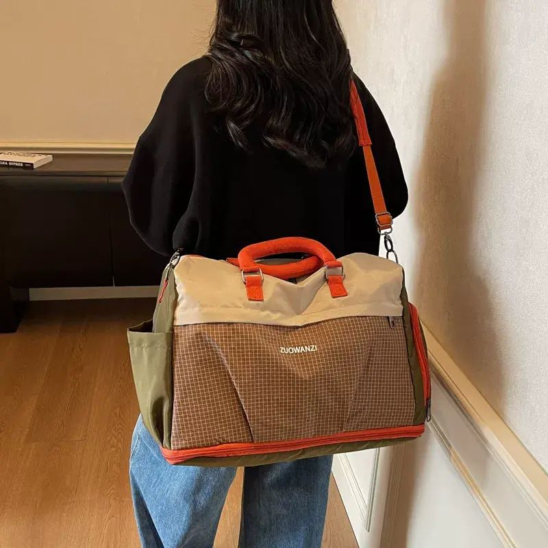 大容量旅行包女短途登機包出差手提包輕便行李包男運動健身包旅遊平行進口
