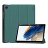 For Samsung Galaxy Tab A8 10.5 2021 ENKAY Custer Texture Leather Smart Tablet Case (Dark Green)