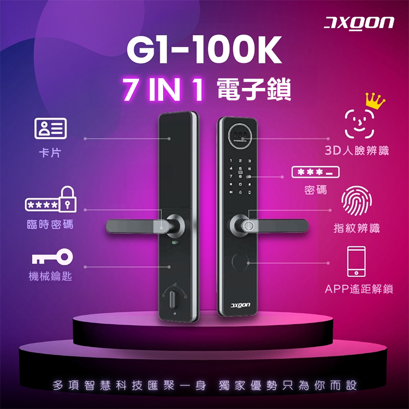 G1-100K facial recognition Smart lever door lock