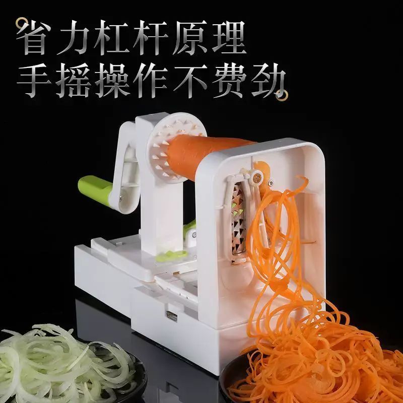 多功能切餸器家用廚房切餸機薯仔絲神器薯仔切片器手搖護手刨絲器