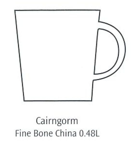 Dunoon My Tea Bone China Mok Cairngorm Vorm - 0.48l