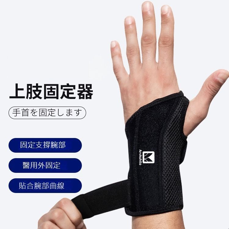 護腕手腕骨折固定器腱鞘夾板橈骨腕管綜合症徵腕關節護具-右手（單隻）