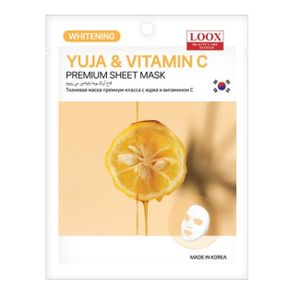 (非賣品) 柚子維他命C美白亮麗面膜 23毫升 1片 LOOX 