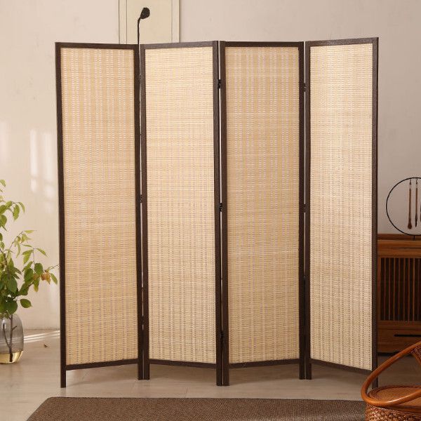 木藝傢具(共4片) 辨公室屏風 玄關分隔 客廳屏風【圖案5】共4片 180x45cmx4片