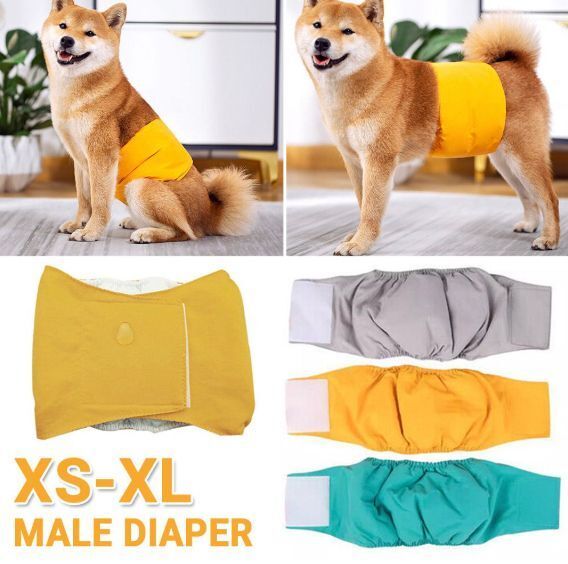 [灰色][XS][公狗] 寵物狗內褲短褲 寵物生理褲 狗尿布 可重複使用寵物狗內褲