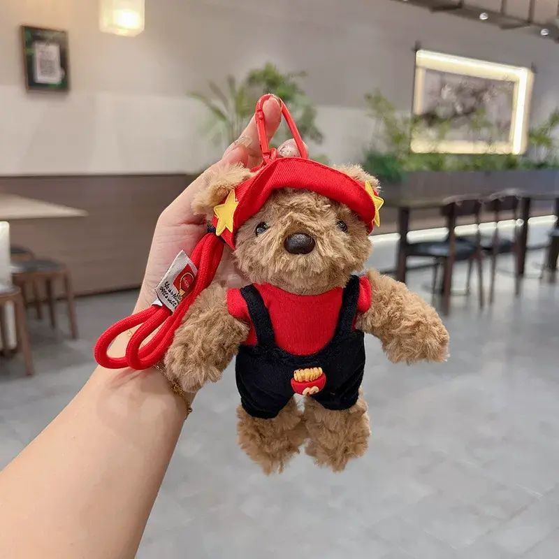 Cute Plush Bear Teddy Bear Adorable Toy Overalls Doll