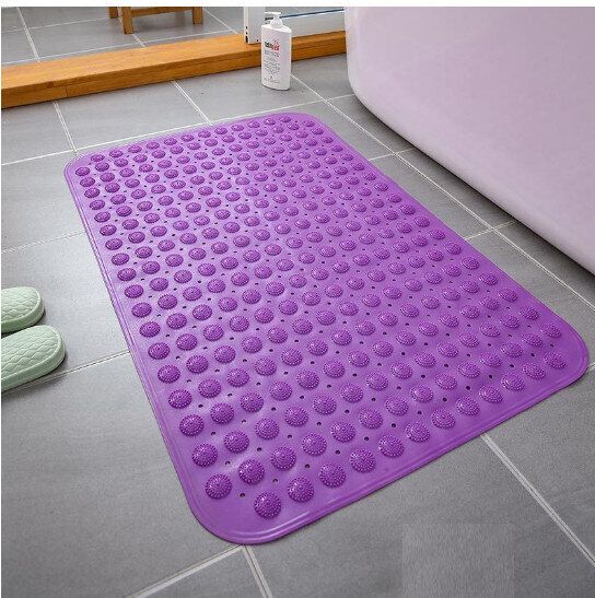 浴室防滑地墊【紫色】尺寸【46*77cm】