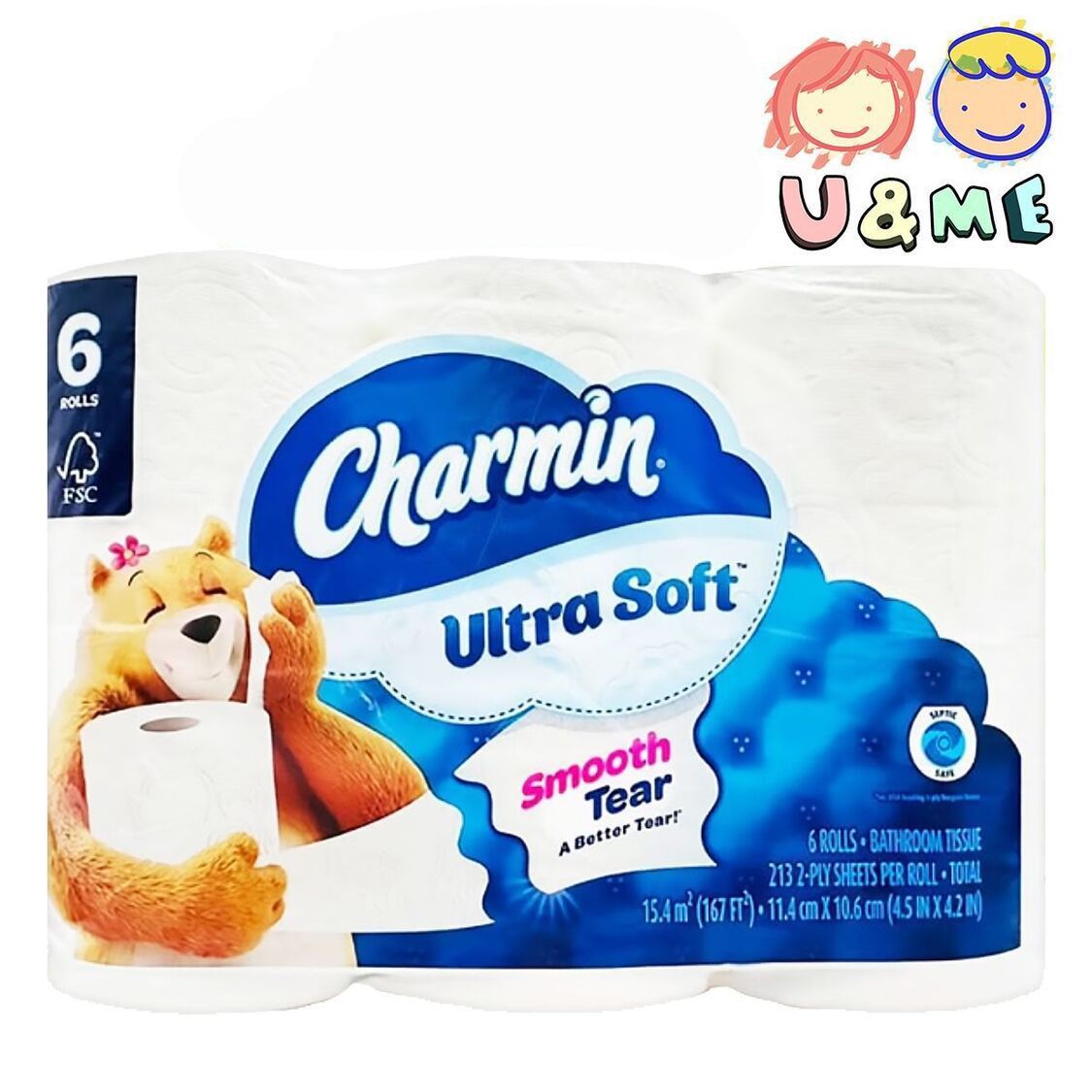 6卷裝(藍卷紙)Ultra Soft Bath Tissues; 6 Jumbo Rolls✥[15893/23888](Parallel Import)*diff. Ver. ship random