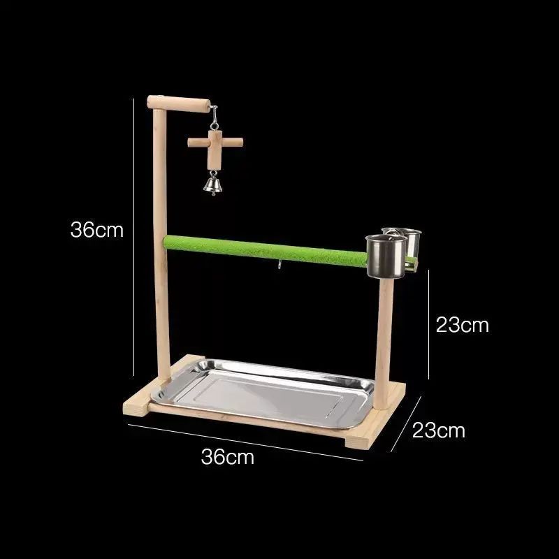 Parrot pepper toy peony tiger skin solid wood swing budgie climbing ladder black phoenix stand hand