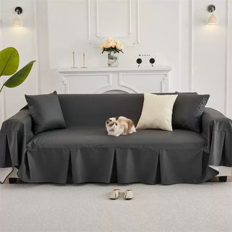 防水隔尿不沾毛沙发盖布巾沙发巾全盖防猫抓防污沙发套罩四季通用