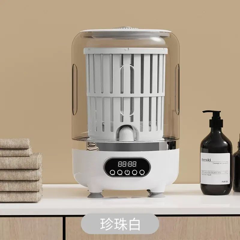 新款内衣袜子洗衣机增加脱水功能迷你小型无线便捷式脱水机洗衣机