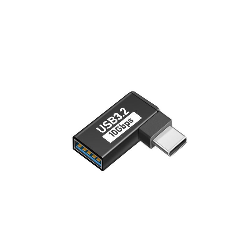 USB OTG轉接頭 Type-C轉換器 公母數據線 延長器 熱賣推薦- USB母轉Type-C公 彎頭 均碼