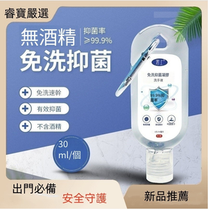 全城熱賣 - w106 1瓶裝免洗搓手液Q版30ml(新舊包裝隨機發送) 便攜装殺菌抑菌免洗啫喱 消毒液 無酒精兒童便攜式 安全家用消毒劑 免洗洗手液