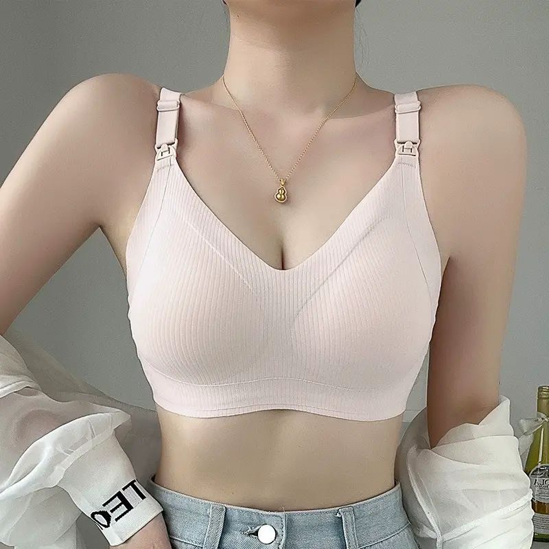 孕妇哺乳内衣大红色聚拢防下垂本命年怀孕期专用产后喂奶孕妇文胸