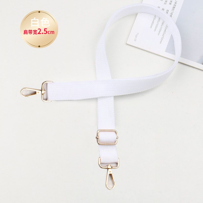 Bag strap accessory  crossb-Military Green (Silver Buttons) Width: 2.5 CM * Length: 150 CM