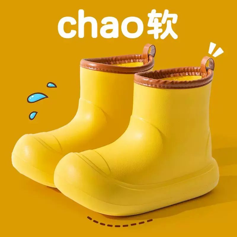 雨靴2024新款外穿厚底高幫時尚親子防滑防水水鞋戶外四季膠鞋