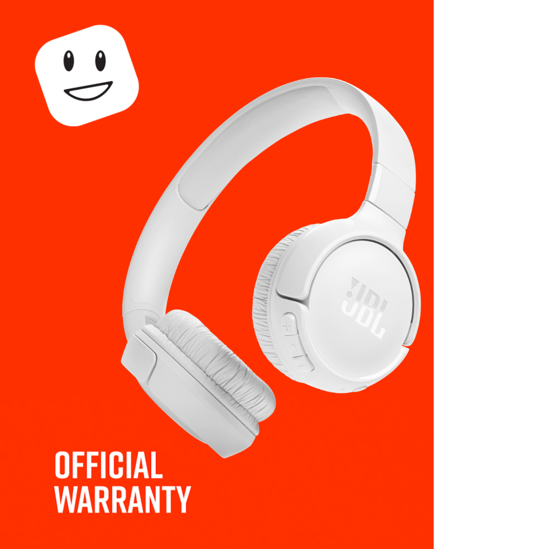 JBL Tune 520BT 無線藍牙頭戴式耳機 - 白色 (香港行貨 一年保養)