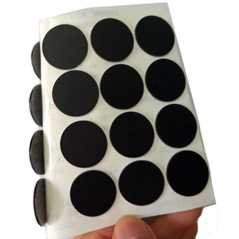 自粘透明黑色圓形梯形網格矽膠腳墊 家具防撞防滑矽膠墊 香港熱賣- 透明圓柱12.7*3.5mm*硅膠 均碼