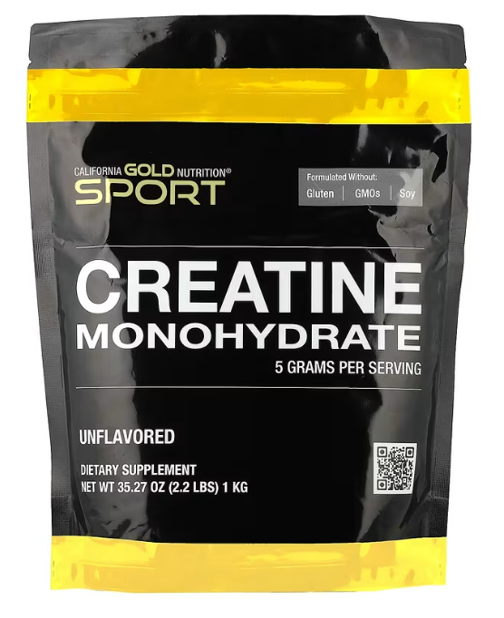 運動專用純肌酸(100%純一水肌酸) 1000克/1公斤粉末裝 - 提升運動表現/減輕疲勞/高效恢復/增肌 (平行進口)898220025213 MFG 02/2025 效期 2027年02月