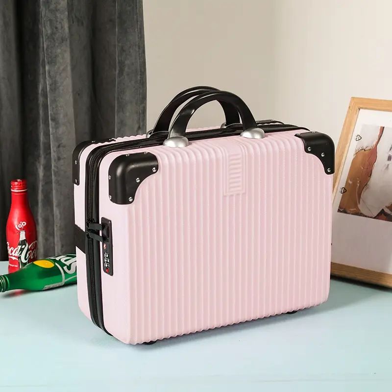 14寸手提行李箱化妆箱女小旅行箱16寸带密码锁轻便迷你收纳洗漱包