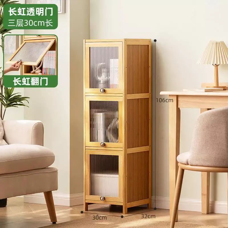 MJ靠牆邊多層簡易實木書架 收納櫃落地書櫃卯榫結構健康水性漆