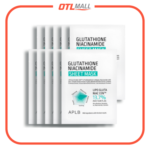 APLB | glutathione niacinamide sheet mask 10 pcsParallel Import Product |  HKTVmall The Largest HK Shopping Platform