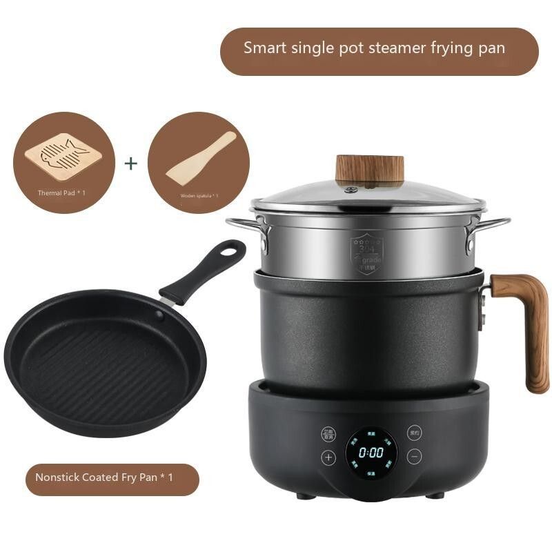 【雙十一優惠】迷你電煮鍋一體鍋 多功能超實用智慧電煮 宿舍必備家用電熱鍋 多功能電鍋家用電熱蒸煮炒全能 小電鍋多功能電蒸煮 多功能迷你電火鍋 電煮鍋宿舍家用 一體鍋智能多功能 電炒蒸煮家用小電鍋