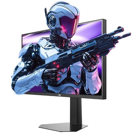 Titan Army「P276MX ULTRA」の製品写真、スタンド付きの27インチモニター本体