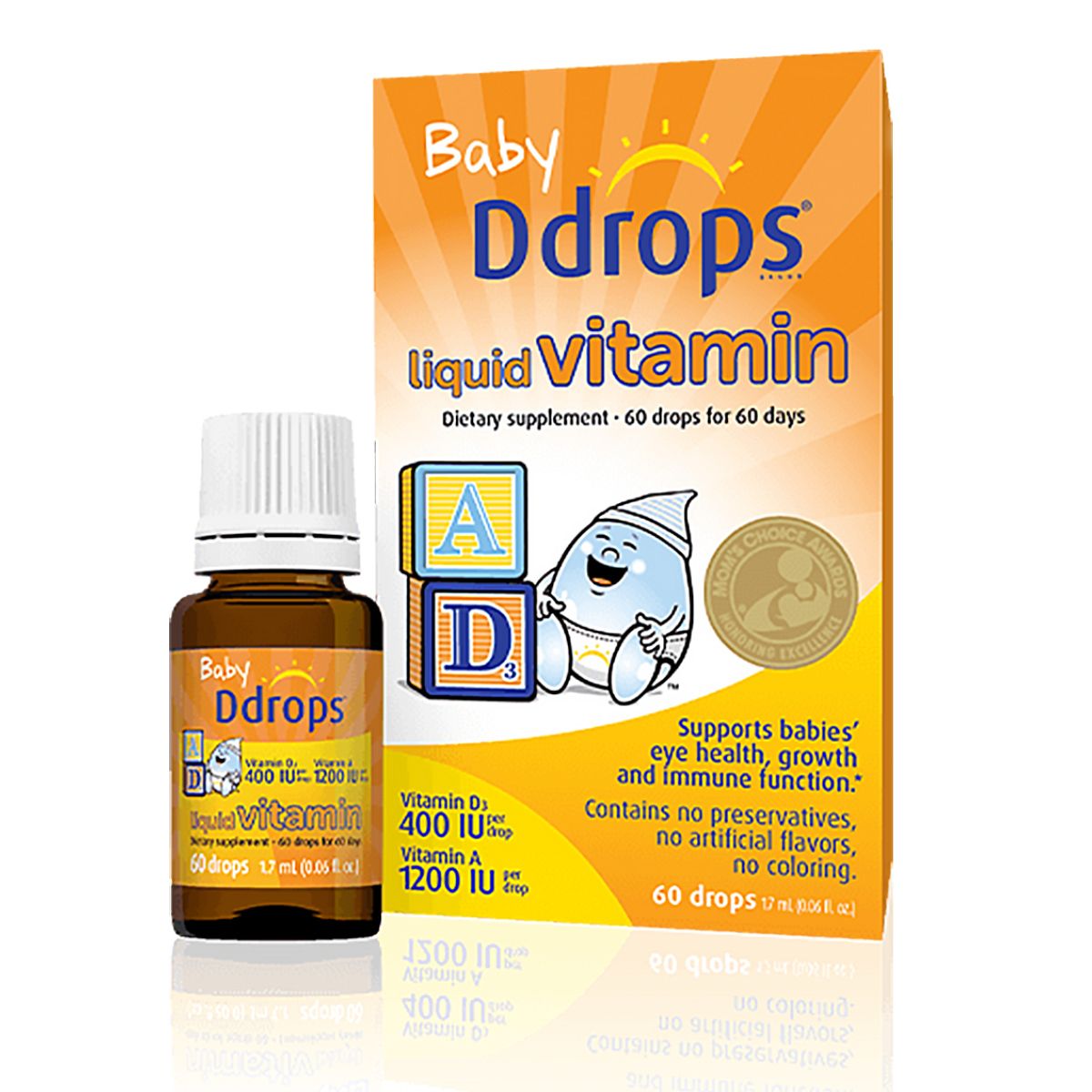 Ddrops | 嬰幼兒維他命AD滴劑 60滴 1.7ml | HKTVmall 香港最大網購平台
