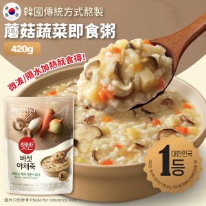 Bibigo / Hat Bahn 蘑菇蔬菜即食粥 420g（1-2人份）(包裝隨機發送)