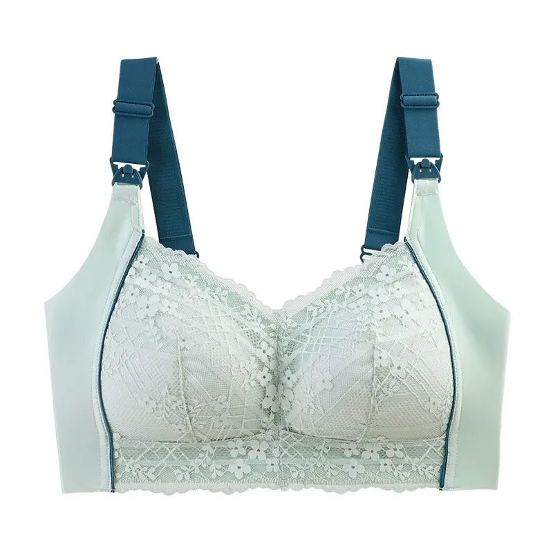 哺乳内衣文胸大胸显小薄款无钢圈舒适透气聚拢防下垂喂奶产后文胸