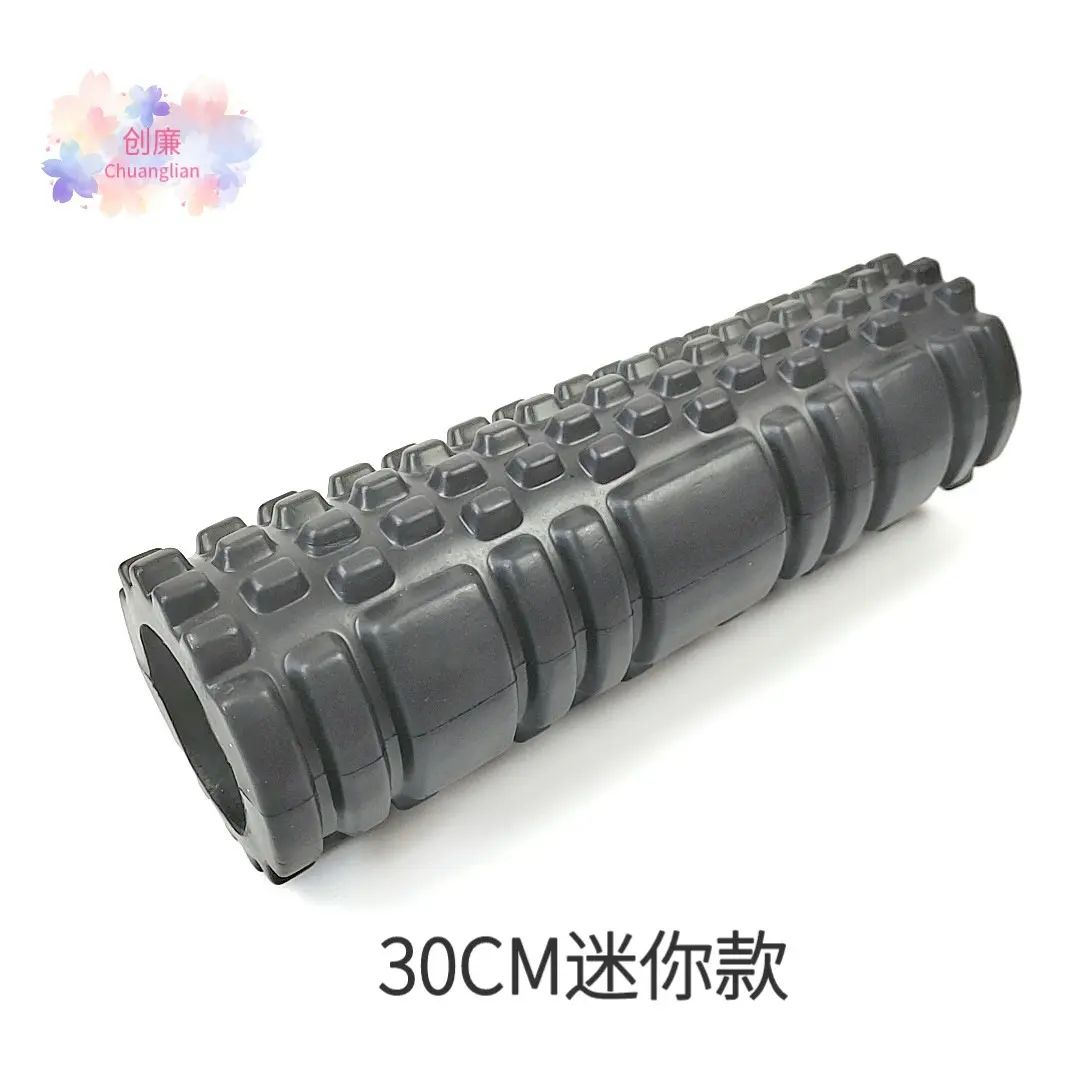 瑜伽柱 滚轴 滚筒 肌肉放松泡沫轴 按摩器 运动健身滚筒 狼牙棒瑜伽滚筒平行进口