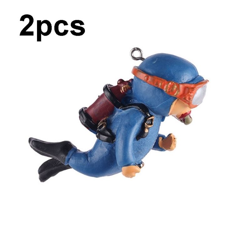 2pcs Fish Tank Diver Aquarium Ornaments Aquascape Decorations(Regular ...