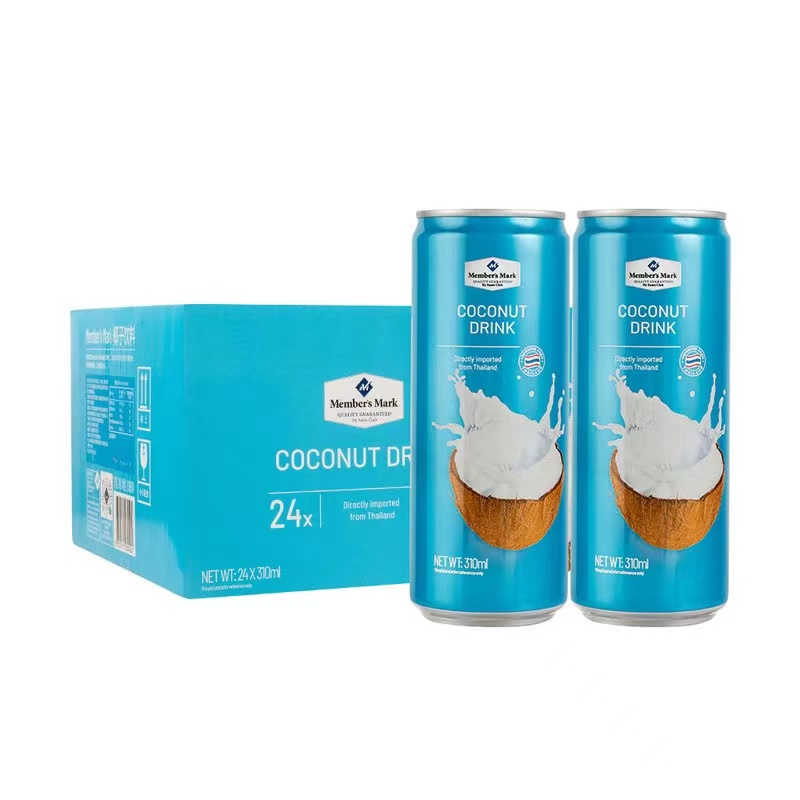 山姆Member’s Mark MM泰國進口椰子飲料310ml*24椰奶椰汁平行進口新老包裝交替發貨