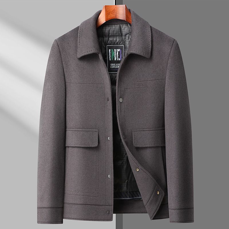 冬季男式羽绒夹克外套中年商务休闲防寒羽绒服内胆高端男装夹克男