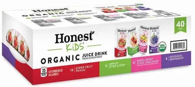 Organic Fruit Juice Drink Variety Pack (6 oz./ 177ml x 40 packs) (Exp. 12 Apr 2027) Parallel Import