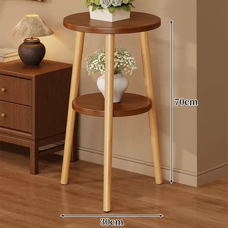 Retro floor flower stand living room balcony sofa side pothos succulent pot shel