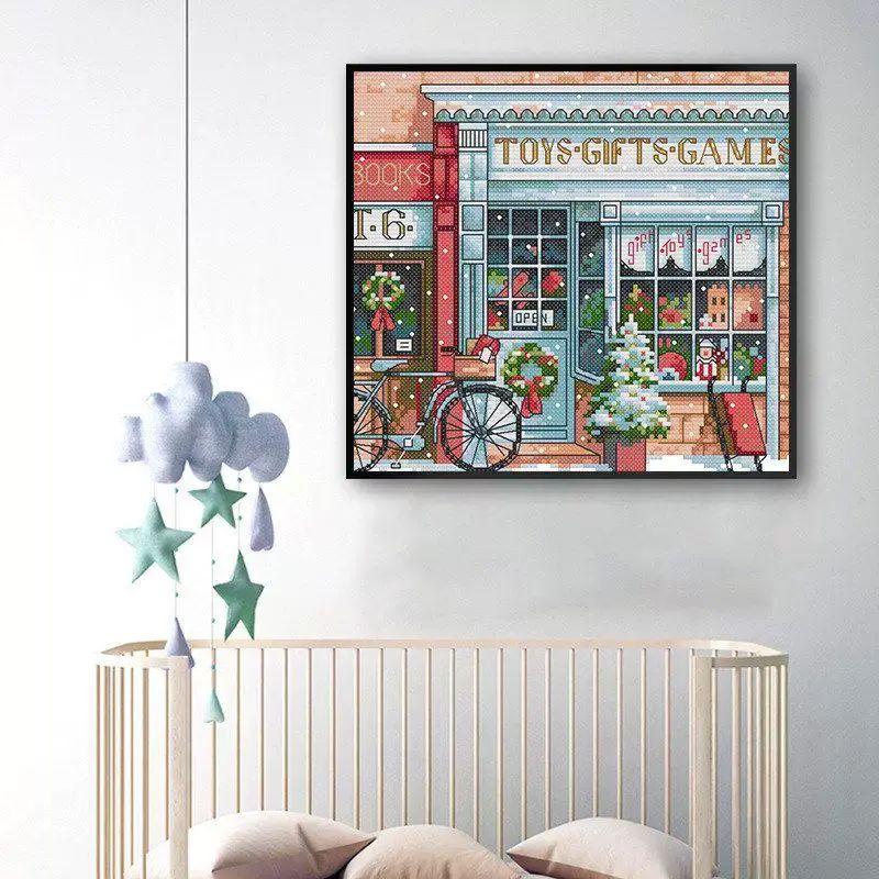 NKF新十字绣diy圣诞礼品玩具店客厅套件装饰布艺绣品