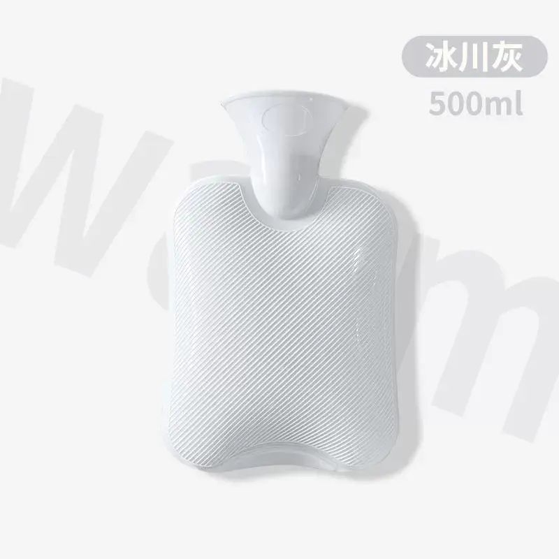熱水袋注水大號暖水袋敷肚子pvc灌水防爆內膽馬卡龍色小號暖手寶