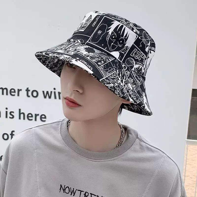 Fisherman hat men's summer sun protection hat summer peaked hat sun hat new sun hat boys trendy bas