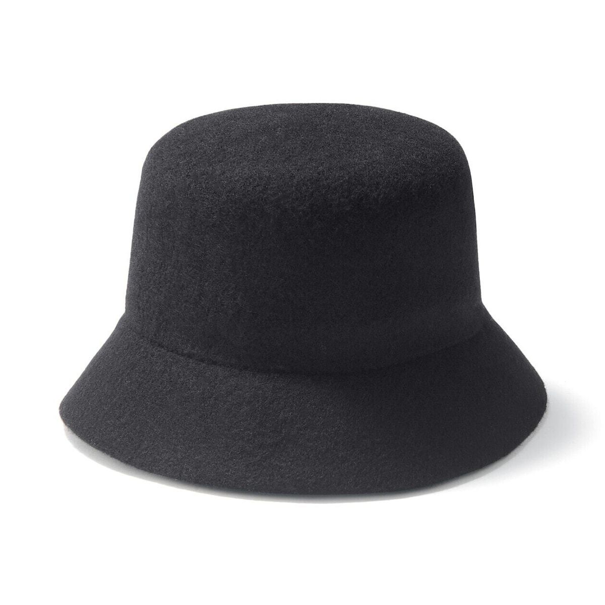 Wool Melton Bucket Hat - Black 57.5-59cm