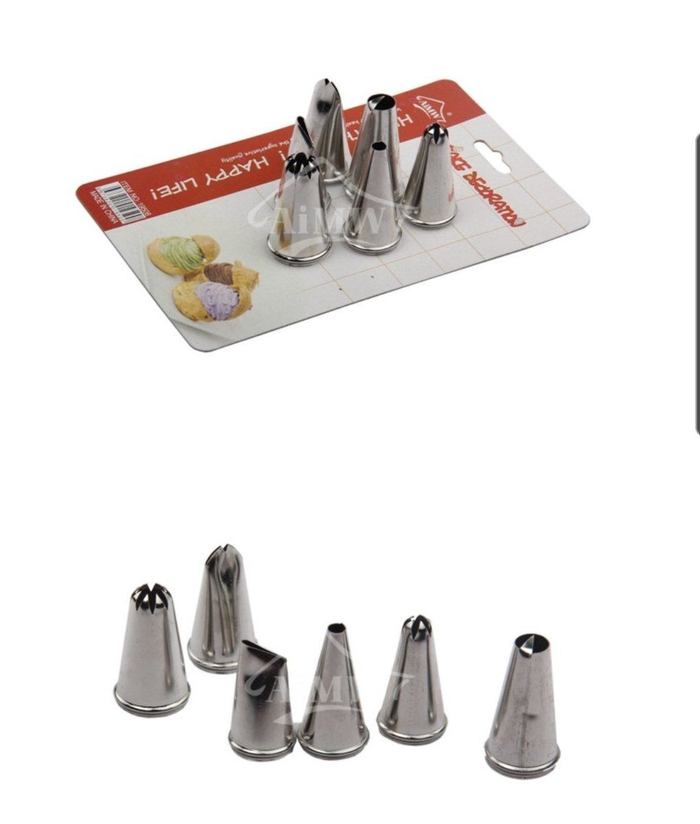 (６個裝)擠花嘴/裱花嘴