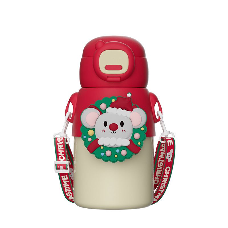 聖誕系列保溫杯|兒童保溫杯|趣味卡通水杯|316水杯|直飲杯|吸管杯|學生水杯（LSA-024）