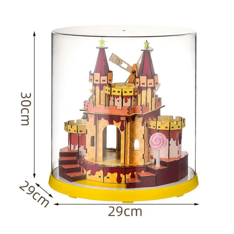 盲盒展示架收纳亚克力手办玩具积木展示柜泡泡玛特造景展示盒收纳