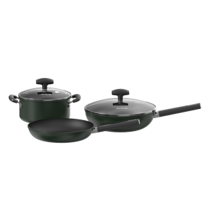 [Gift] Cookware Set of 3pcs (Frypan+ Wokpan+ Saucepan) 