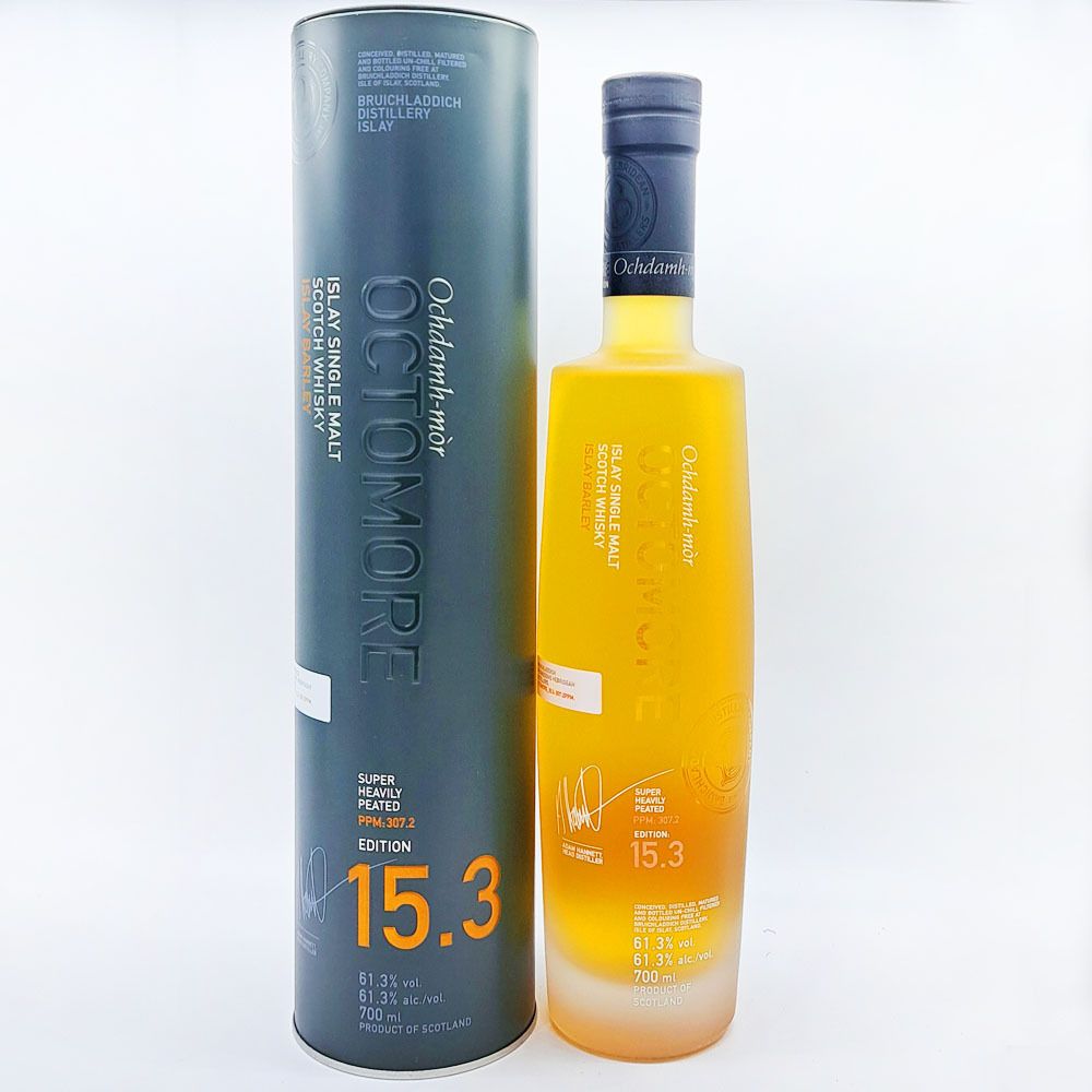 Octomore 15.3 Edition 5 Years Bourbon & Oloroso Sherry Casks (Super Heavily Peated Scotch Whisky)